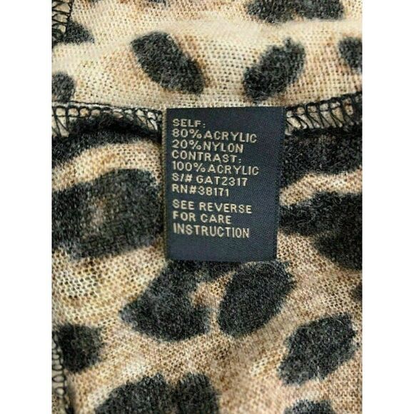 Lucca Couture Leopard Print Long sleeve sweater - Picture 7 of 8